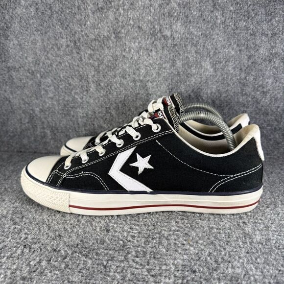 Converse Star Player 76 Mens 9.5 Shoes Black Low Top Casual Sneakers - Picture 4 of 12